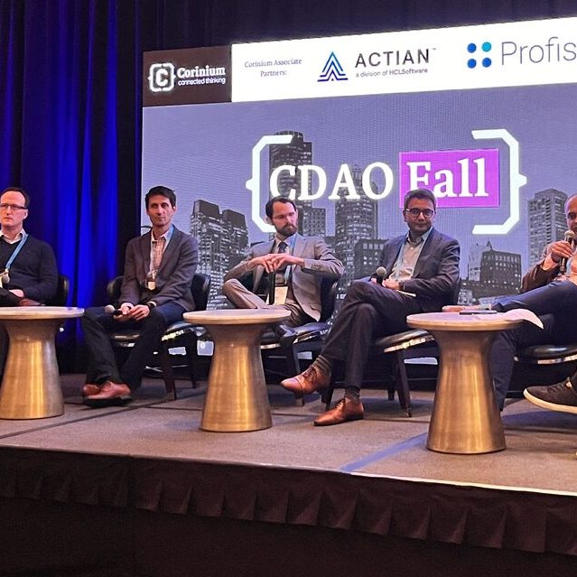 Panel on stage at CDAO Fall